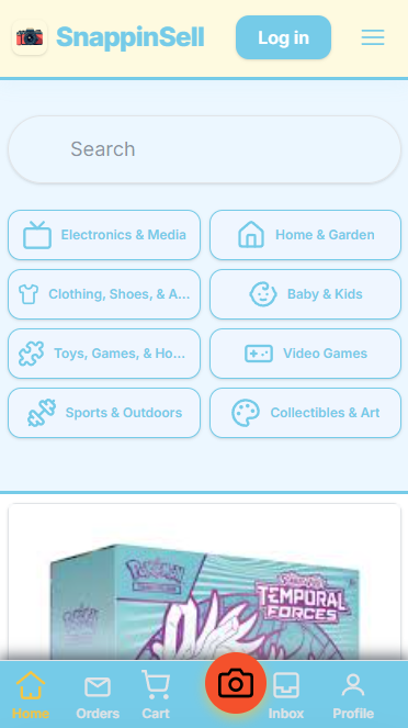 SnappinSell mobile app